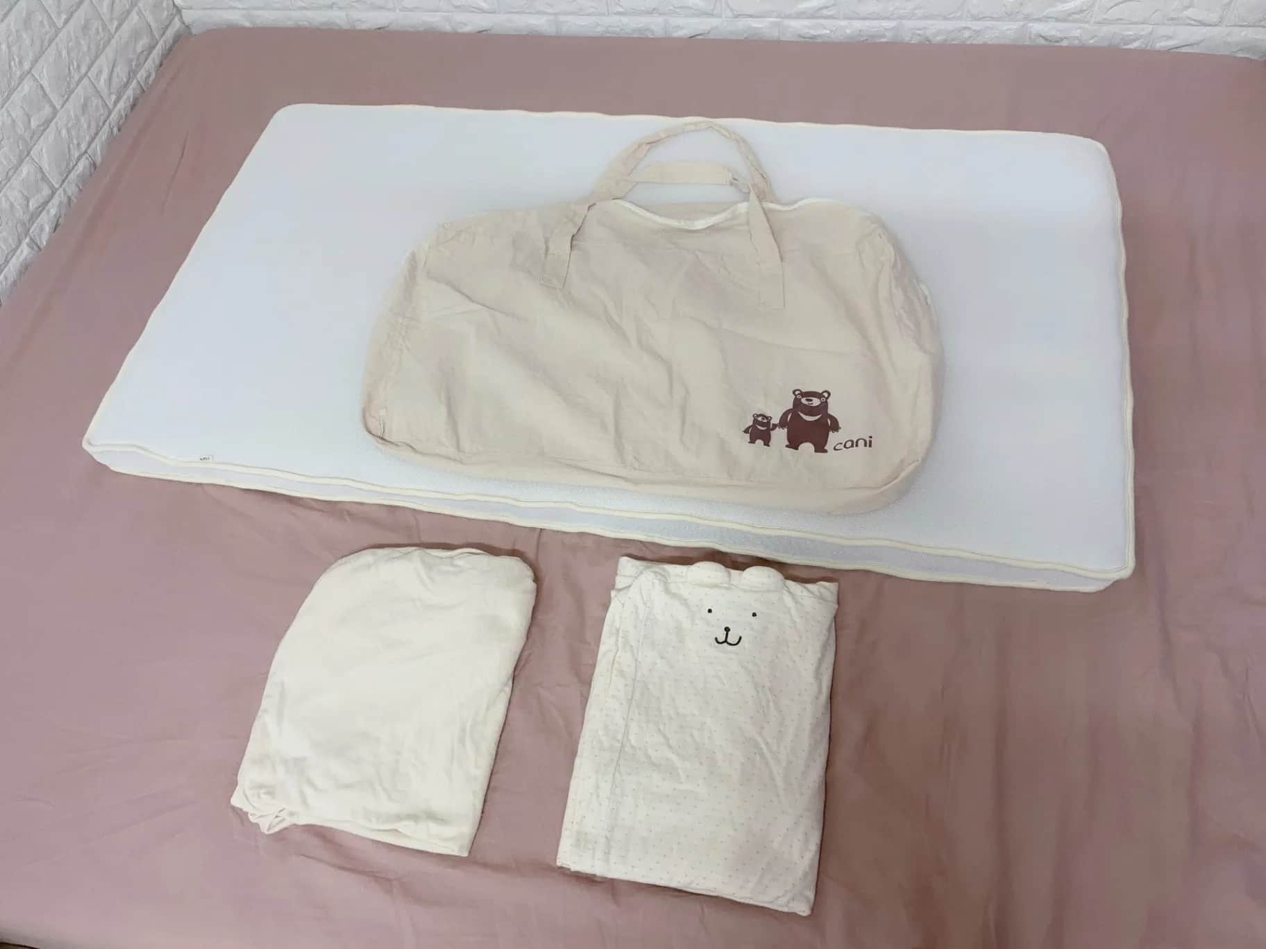只能面交/二手BH146 台灣製CANI床墊+床包70x130