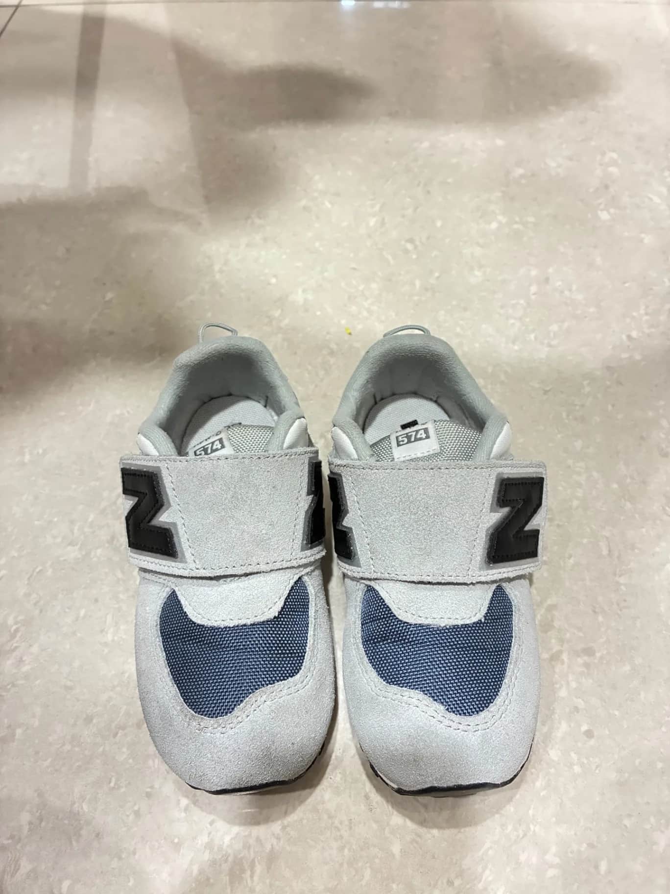 New Balance 574 兒童魔鬼氈運動鞋 15cm