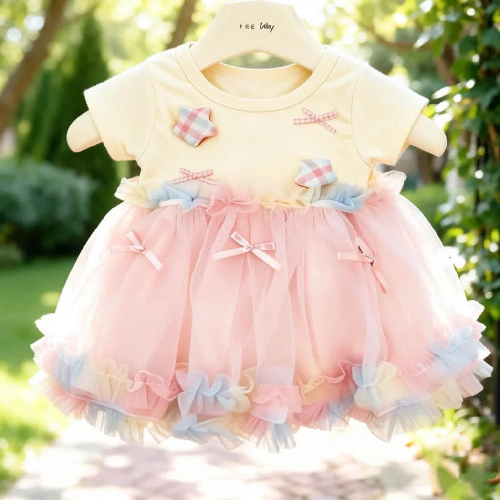 【TIANTIAN】星星紗裙小女孩甜美洋裝👗100cm內適合