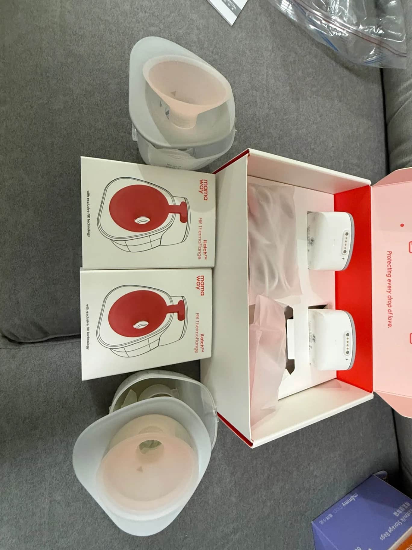 mamaway 媽媽餵 雙邊電動吸乳器套組（含母乳儲存袋）