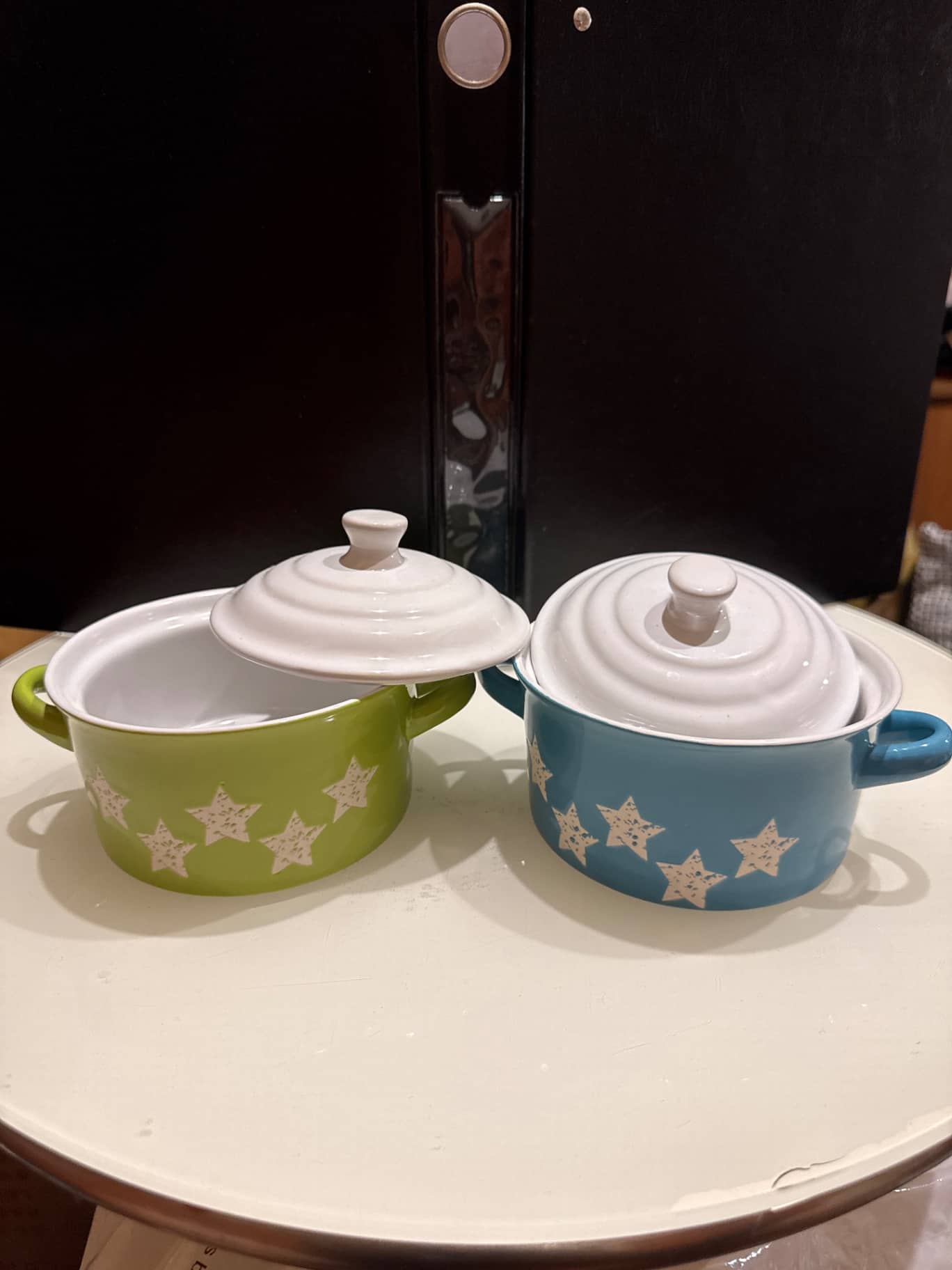星空圖案陶瓷雙耳燉盅 2入組