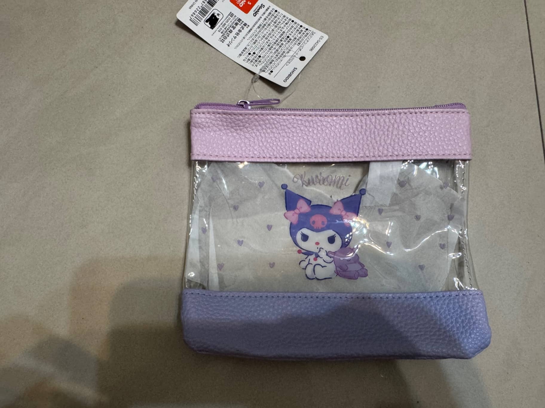 Sanrio 三麗鷗 Kuromi 酷洛米 透明收納包 單個