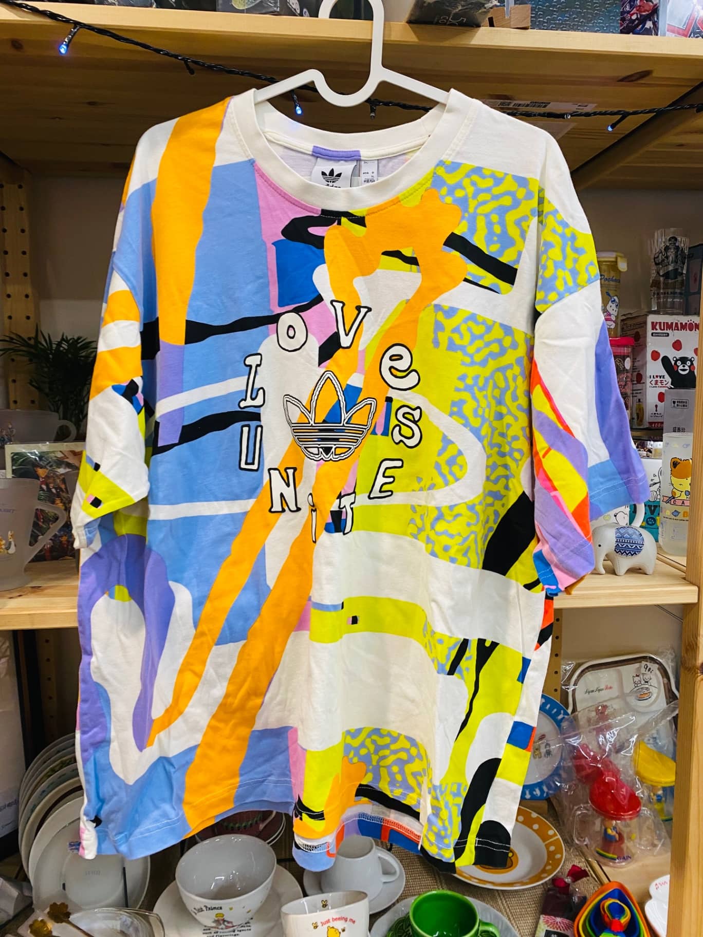 Adidas Originals LOVE UNITE 印花短袖上衣 1件