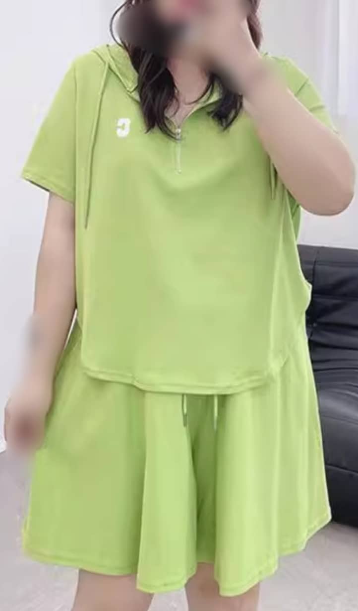 4XL休閒連帽套裝 1組