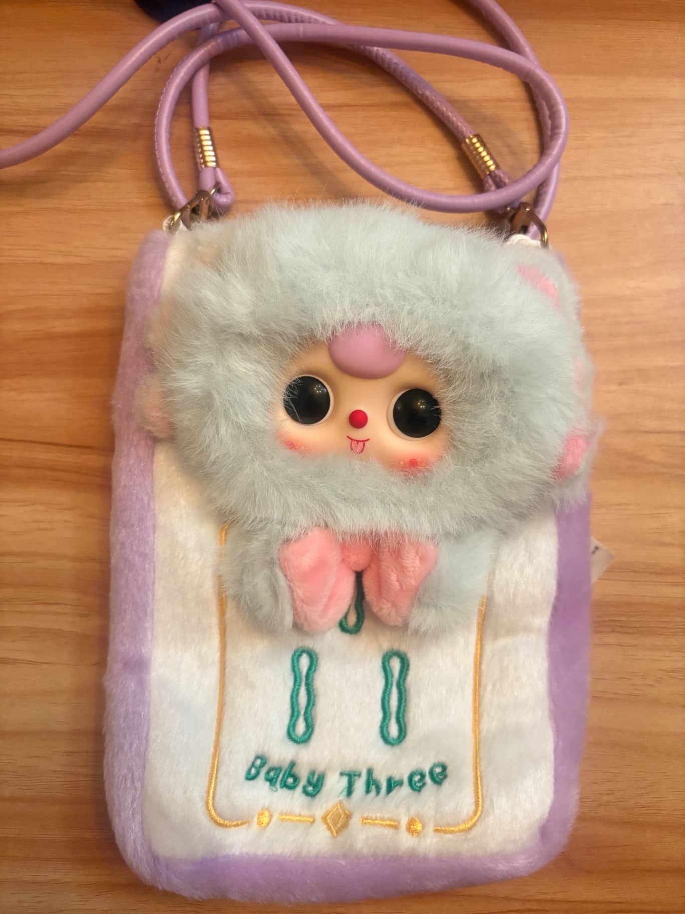 Baby Three 毛絨公仔手機包 單件