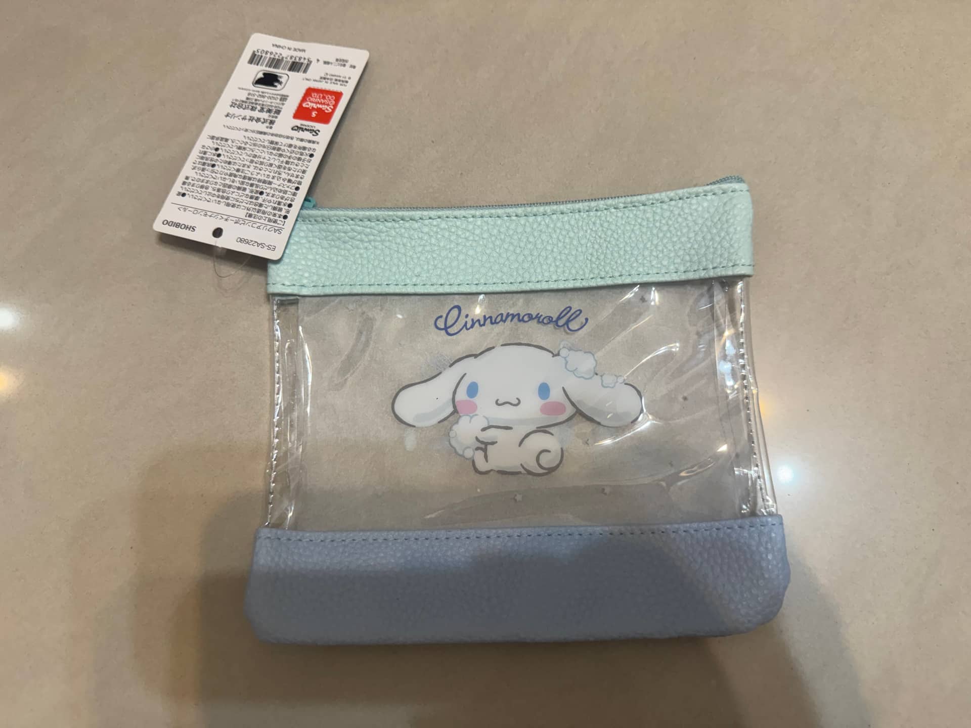 Sanrio 三麗鷗 大耳狗喜拿 透明收納包 1入