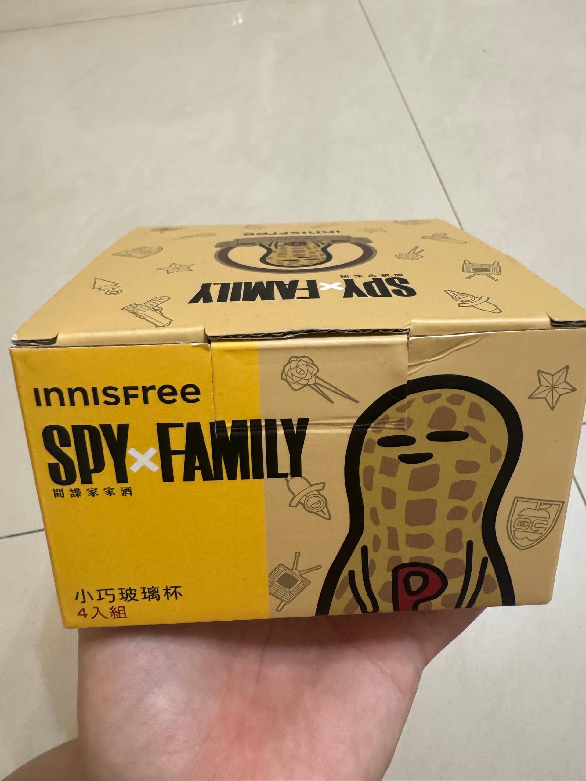 Innisfree x SPY×FAMILY 間諜家家酒 小巧玻璃杯 4入組