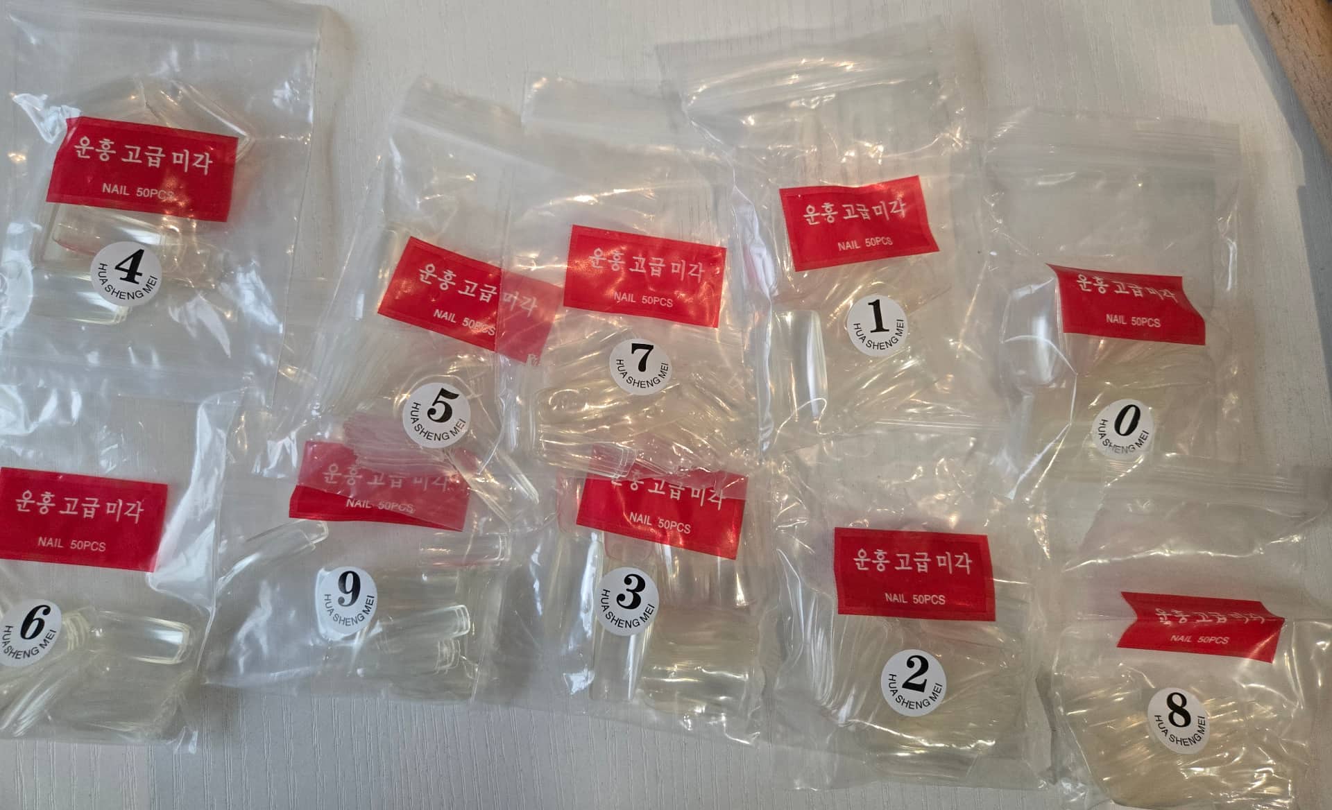 美甲甲片 0-9號全套組