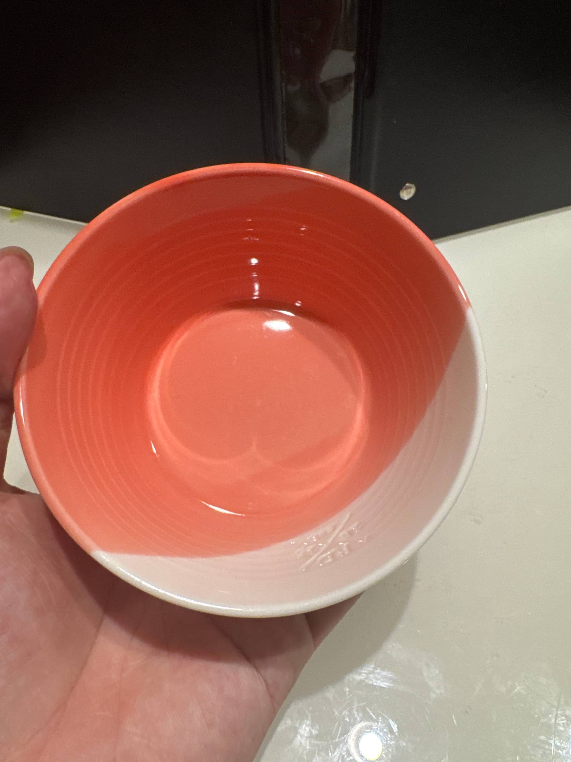 Royal Doulton 1815 珊瑚橘色陶瓷碗 單件
