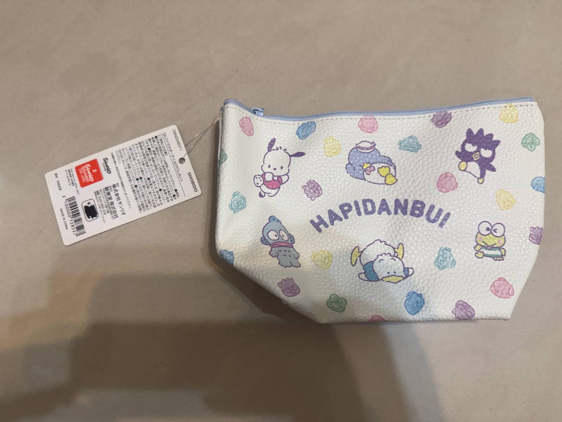 Sanrio 三麗鷗 HAPIDANBUI 系列化妝包 1個