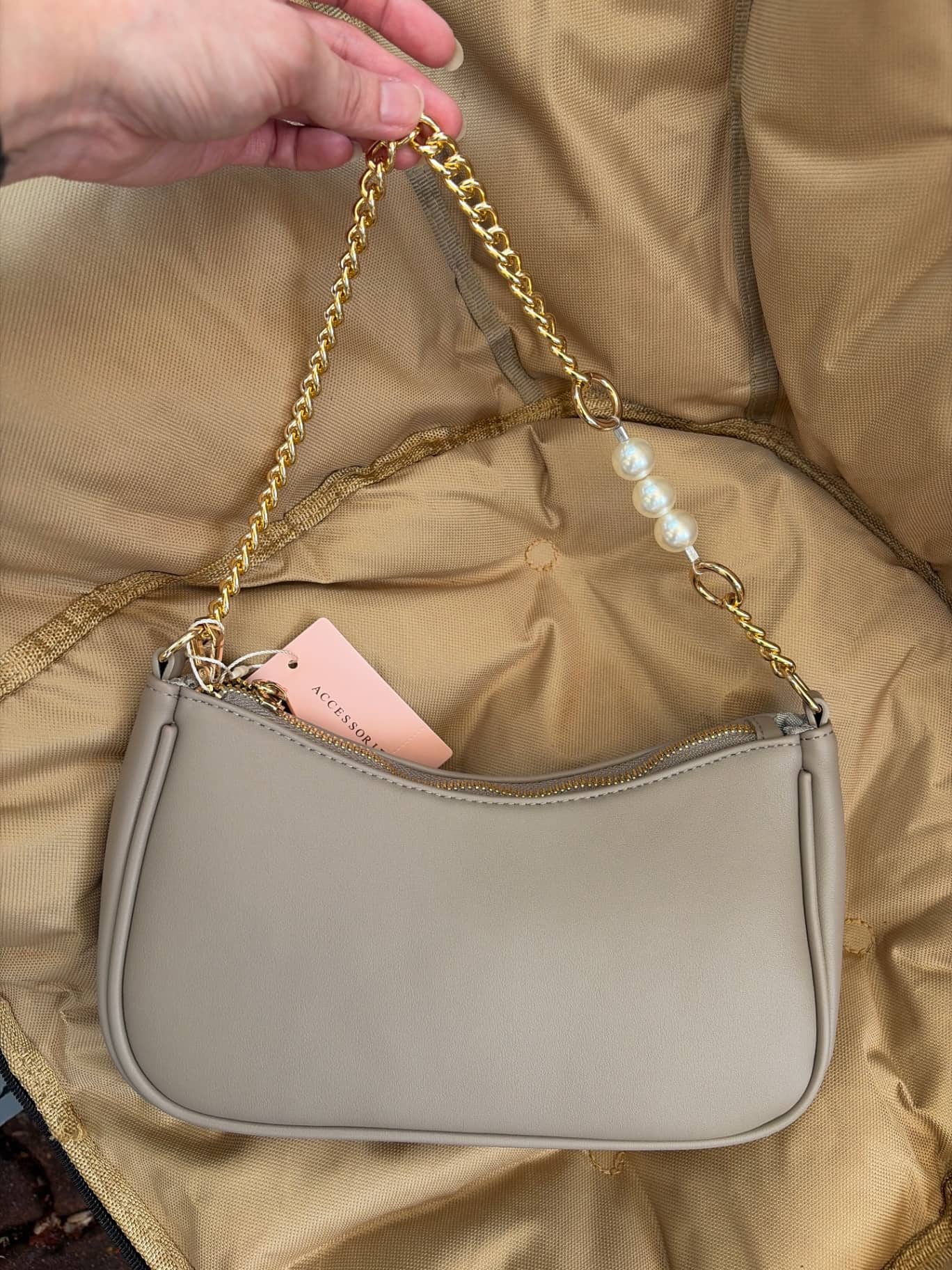 Accessorize 珍珠鍊條腋下包 單件