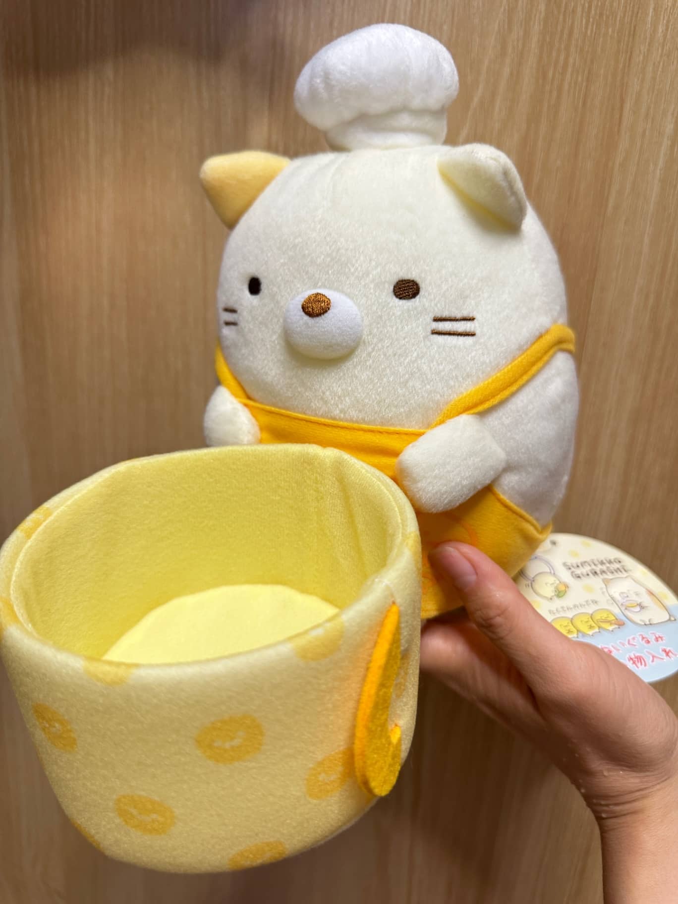 角落小夥伴 貓咪烘焙師 絨毛玩偶小物收納盒 單件