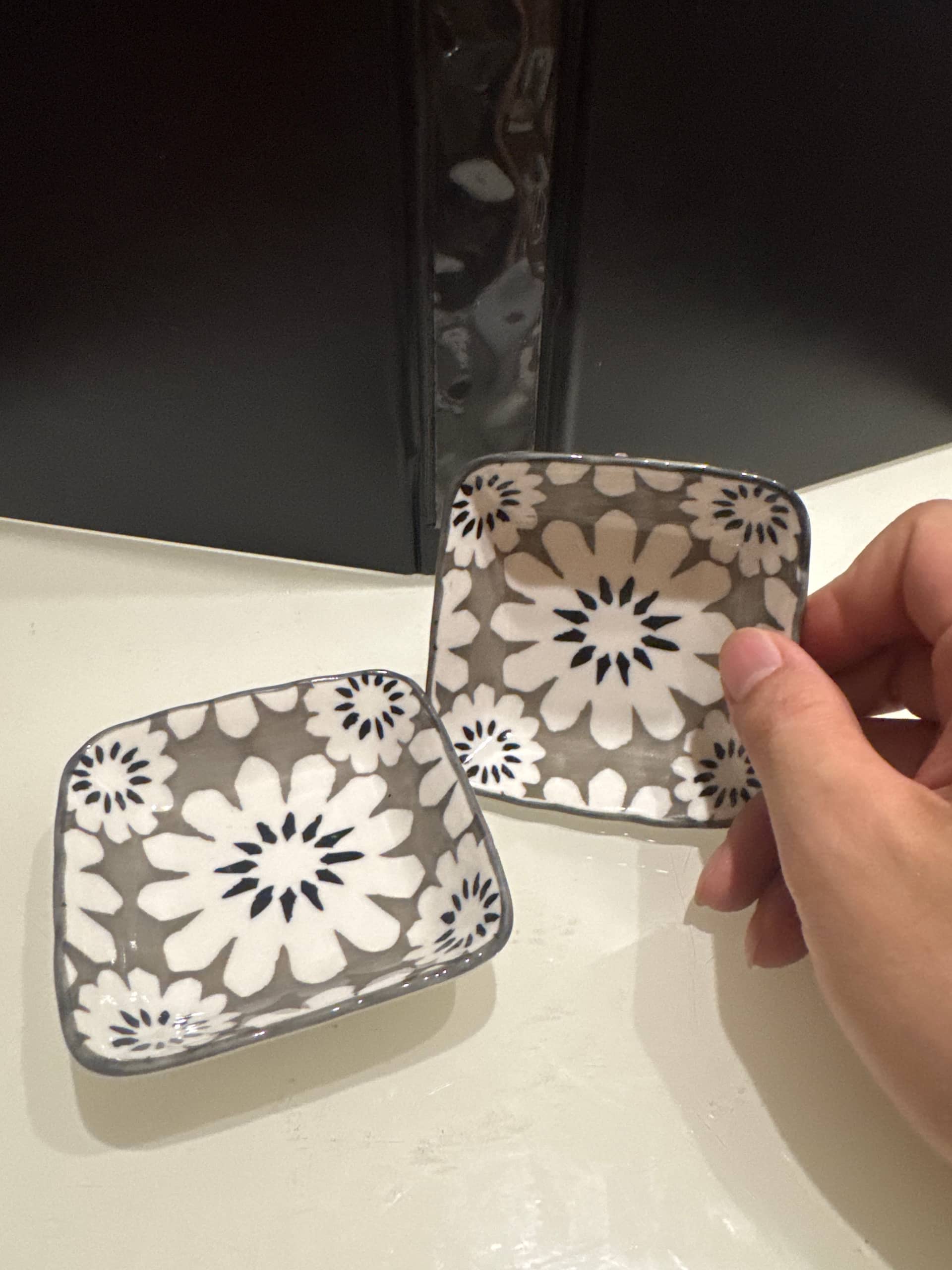 YASO 雅碩陶瓷 日式花紋小碟子 2入組